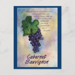 Postkort för Cabernet Sauvignon Vin Vykort