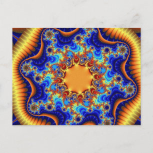 Postkort för Celestial Fractalscope Vykort