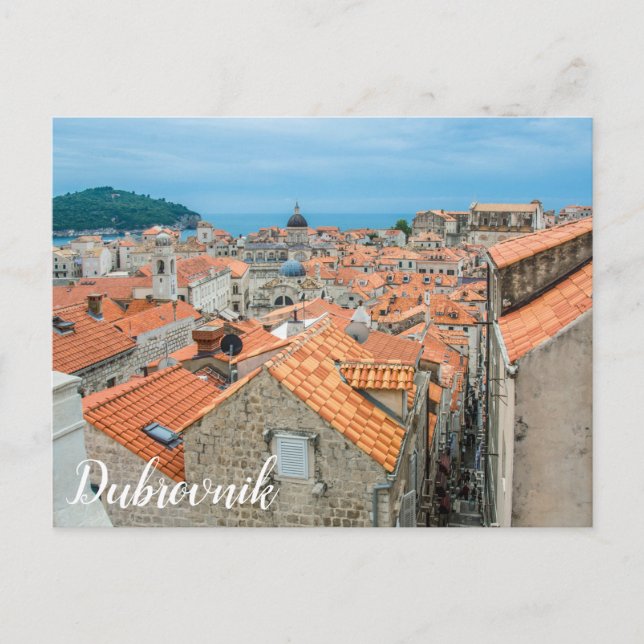 Postkort för centrum i Dubrovnik Vykort (Framsida)