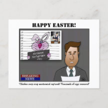 Postkort för Chicken Coop Coup Påsk Helgdag