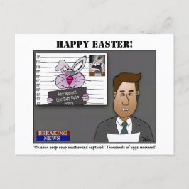Postkort för Chicken Coop Coup Påsk Helgdag Helg Vykort