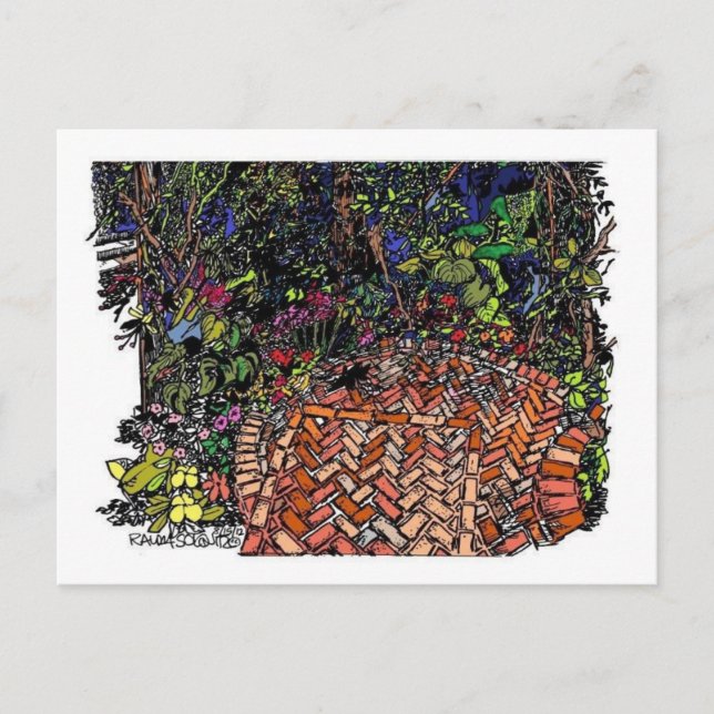 Postkort för Cleveland Botanical Garden Färg Vykort (Framsida)