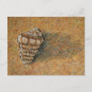 Postkort för Conch Seashell Sand Beach Beach Vykort