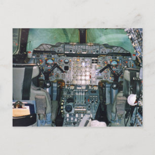 Postkort för Concorde Cockpit Vykort