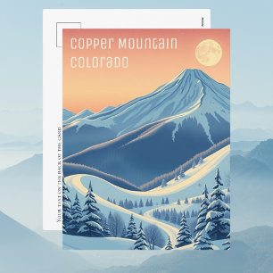 Postkort för Copper Mountain Colorado Ski-semester Vykort