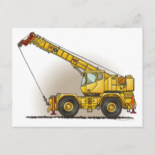 Postkort för Crane Construction Equipment Vykort