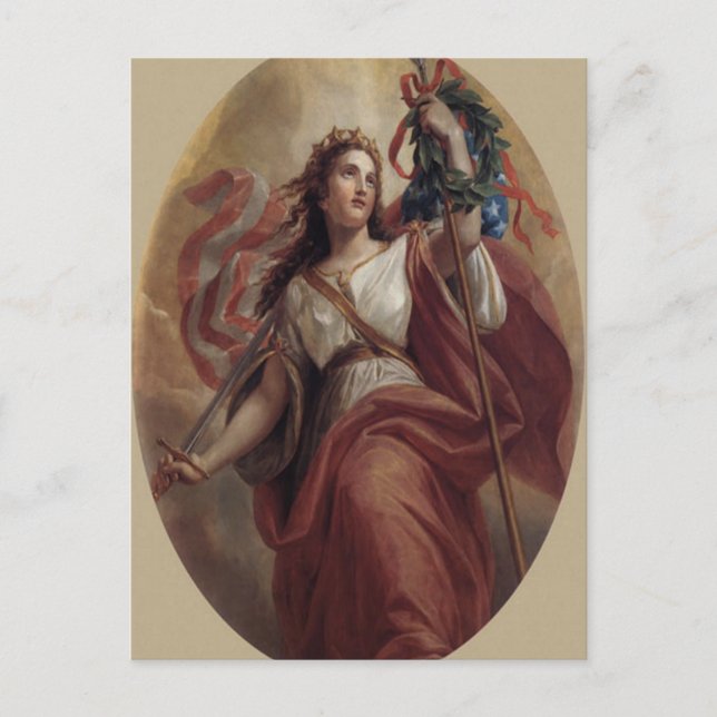 Postkort för dam Liberty Vykort (Framsida)