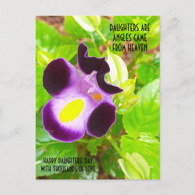 POSTKORT FÖR DAUGHTERDAG VYKORT (Framsida)