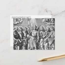 Postkort för de sju Archangels (M 034; Engrave) Vykort