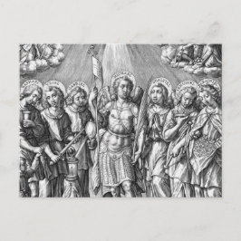 Postkort för de sju Archangels (M 034; Engrave) Vykort
