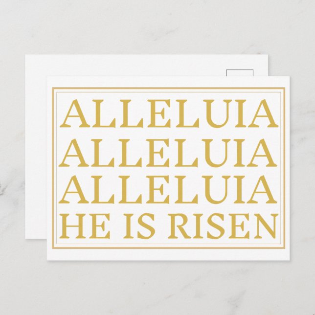 Postkort för den katolska Påsk Hälsning Helg Vykort (Fram/baksida)