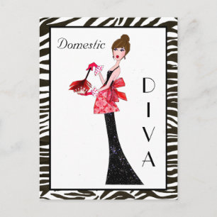 Postkort för "Domestic Divas" Vykort