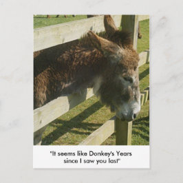 Postkort för Donkey Hälsning Vykort