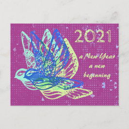 Postkort för Doves och Peace Gott nytt år Vykort