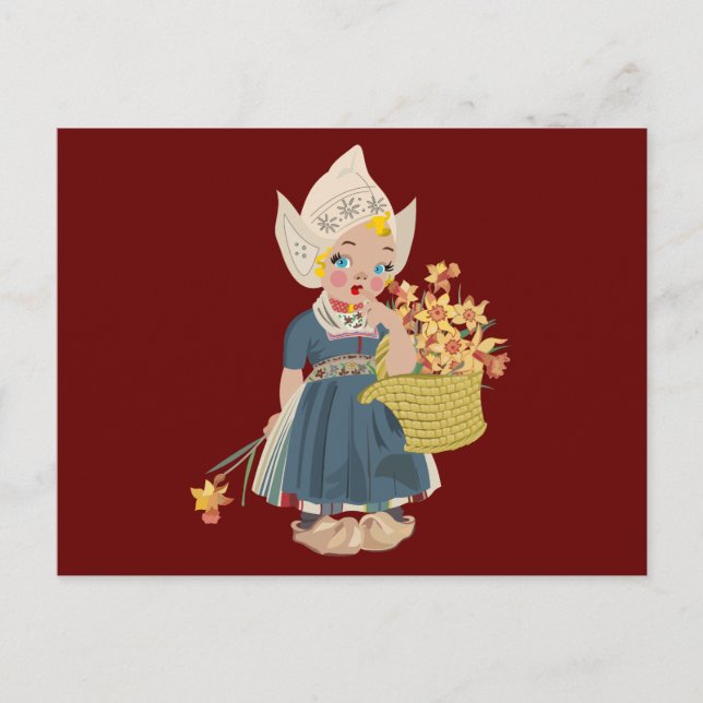 Postkort för DUTCH GIRL-ART Vykort (Framsida)