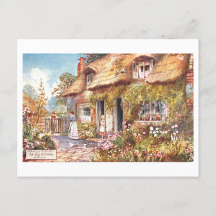 Postkort för engelska Cottage Vintage Vykort