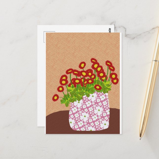 Postkort för engelska Daisy Vykort (Fram/Back In Situ)