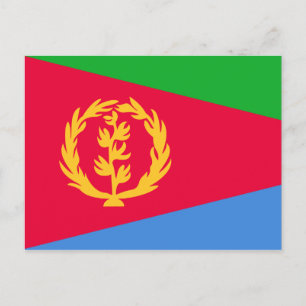 Postkort för Eritrea Flagga Vykort