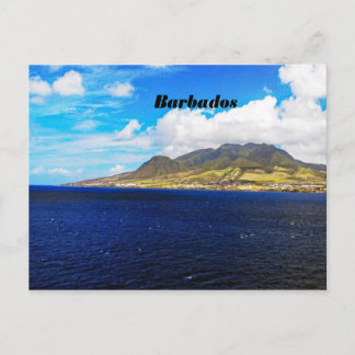 Postkort för ett berg i Barbados Vykort