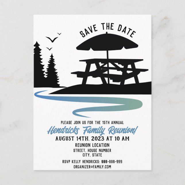 Postkort för familjeåterförening vykort (Framsida)