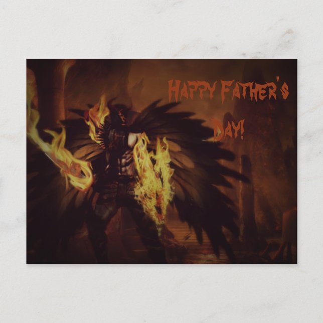 Postkort för fars dag Angel Vykort (Framsida)