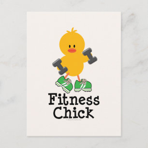 Postkort för Fitness Chick Vykort