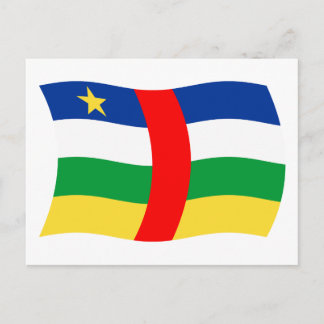 Postkort för Flagga i Centralafrikanska republiken Vykort
