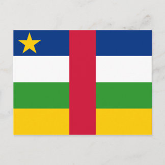 Postkort för flagga i Centralafrikanska republiken Vykort