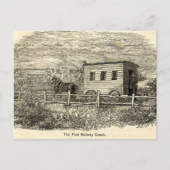 Postkort för första järnvägskassan vykort (Framsida)