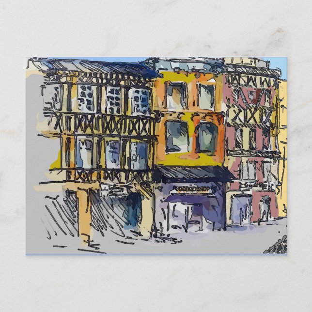 Postkort för fransk kvartal vykort (Framsida)