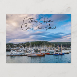 Postkort för fredag Harbour San Juan Island Vykort