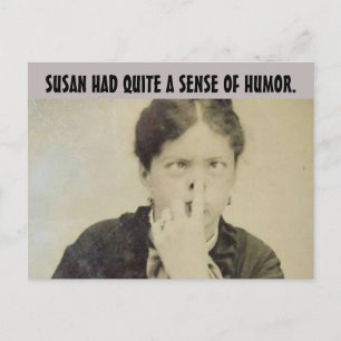 Postkort för FUNNY RETRO HOUSEWIFE 'FUNNY ANSIKTE' Vykort