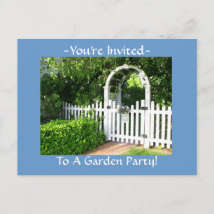 Postkort för Garden Party-inbjudan Inbjudan Vykort
