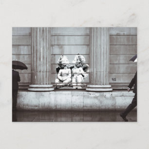 Postkort för gata Art Cherubs Vykort