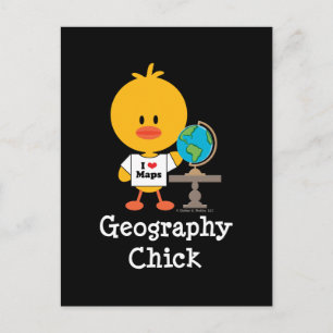 Postkort för geografisk Chick Vykort