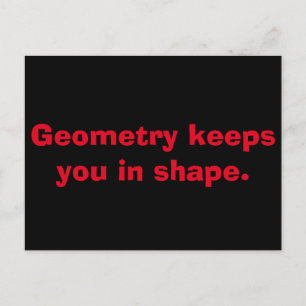 Postkort för geometri Math Vykort