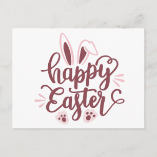 Postkort för glad påsk-Bunny - Cute Vår Helgdag Vykort