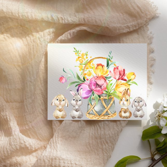 Postkort för glad påsk Bunny Vykort (Skapare uppladdad)