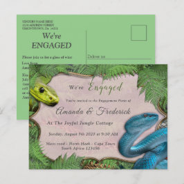 Postkort för glatta jungelinbjudningar till Afrika Inbjudan Vykort