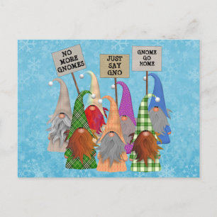 Postkort för Gnome Protest Helgdag Vykort