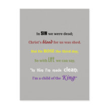 Postkort för gospel-meddelande