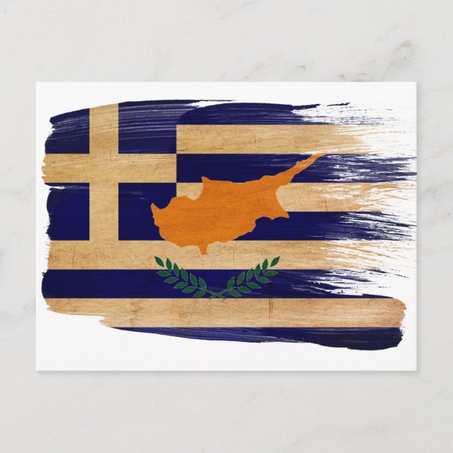Postkort för grekiska cypriotiska Flagga Vykort (Framsida)