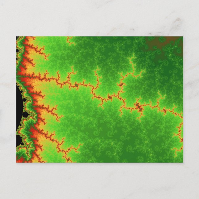 Postkort för gröntens felradslad vykort (Framsida)