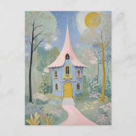 Postkort för Helgdag av flyttat stugverk Helg Vykort