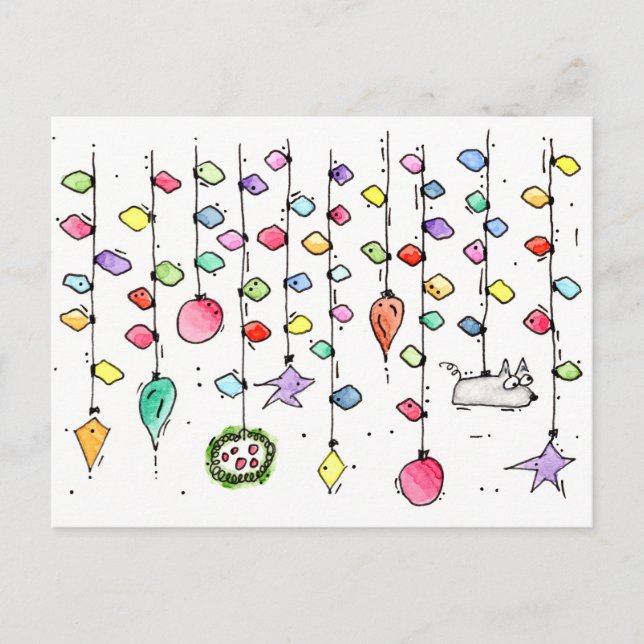 Postkort för Helgdag i jultomten Helg Vykort (Framsida)