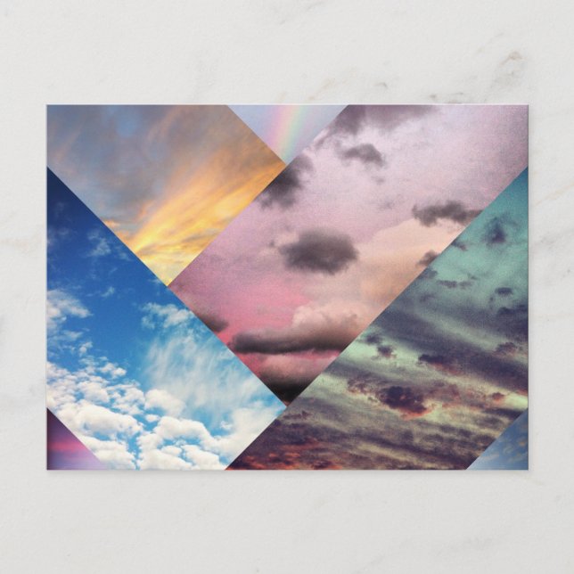 Postkort för himmel Collage Vykort (Framsida)