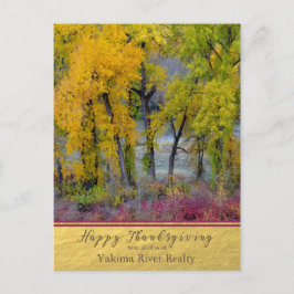 Postkort för HöstTräd Business Thanksgiving Helg Vykort