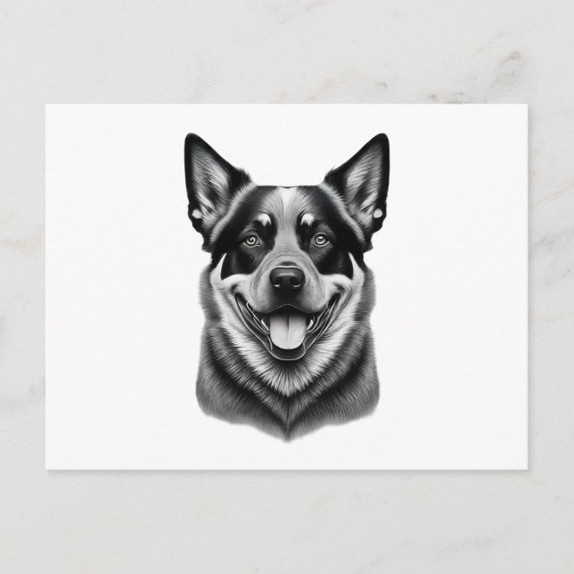 postkort för hund av djur, Charming Australi Vykort (Framsida)