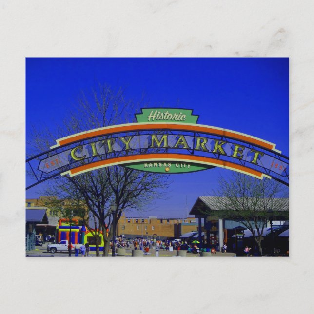 Postkort för huvudmarknaden vykort (Framsida)