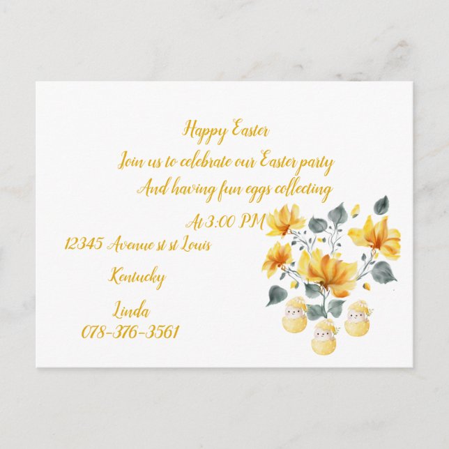 Postkort för inbjudan (Framsida)